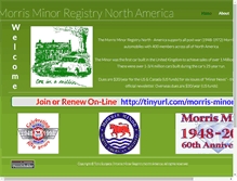 Tablet Screenshot of morrisminor.us